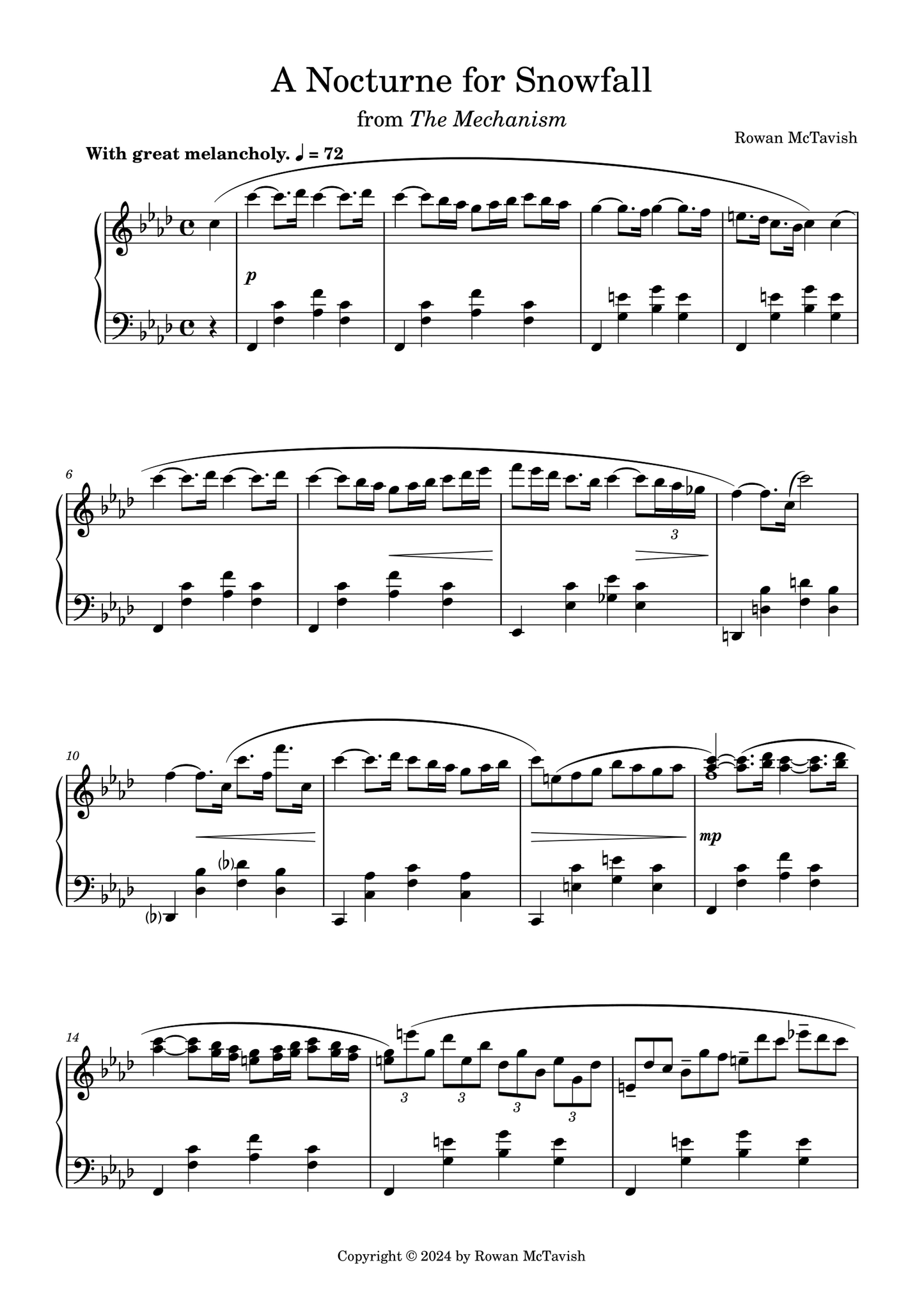 The Mechanism: A Nocturne for Snowfall (PDF)