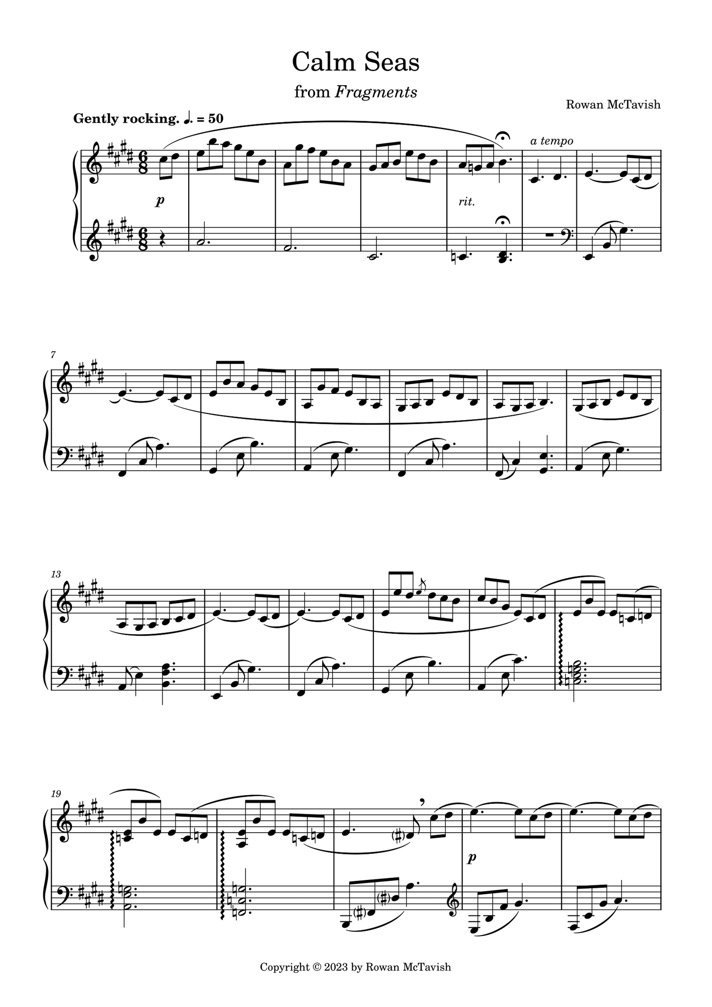 Fragments: Calm Seas (PDF)
