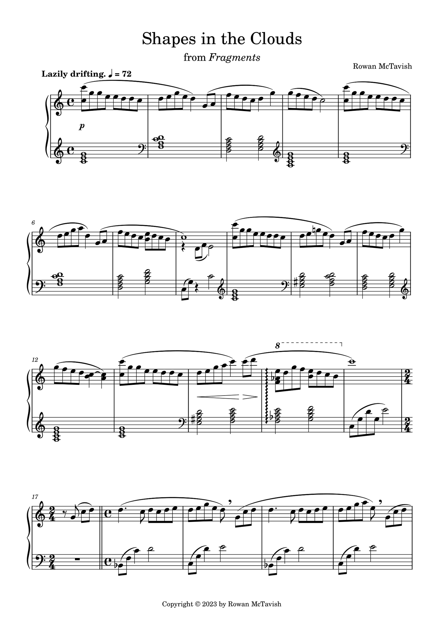 Fragments: Shapes in the Clouds (PDF)